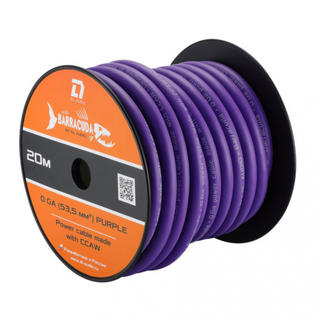 DL Audio Barracuda Power Cable 0 Ga Purple Силовая проводка - цена, описание и отзывы - фото