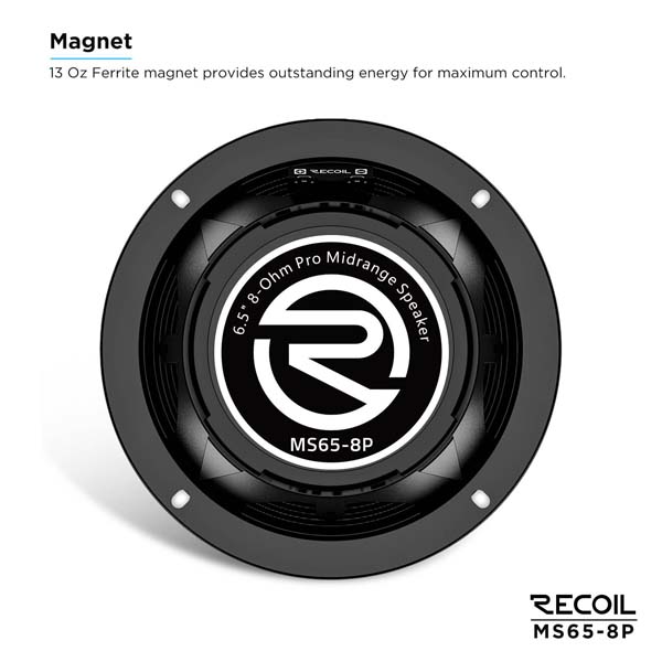 Recoil Audio MS65-8P Среднечастотник (среднечастотный динамик) - цена, описание и отзывы - фото