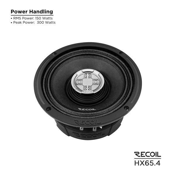 Recoil Audio HX65.4 Коаксиальная автомобильная акустика - цена, описание и отзывы - фото