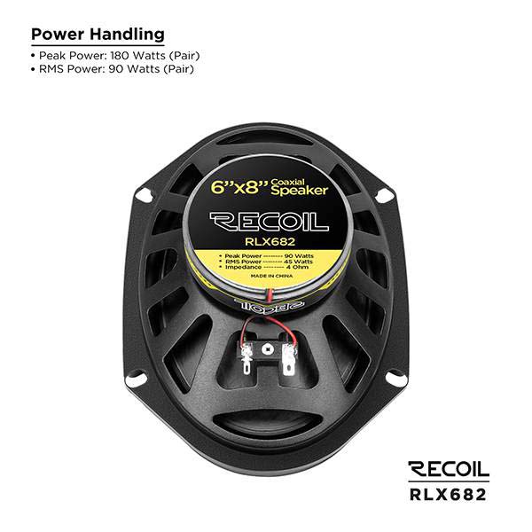 Recoil Audio RLX682 Коаксиальная автомобильная акустика - цена, описание и отзывы - фото