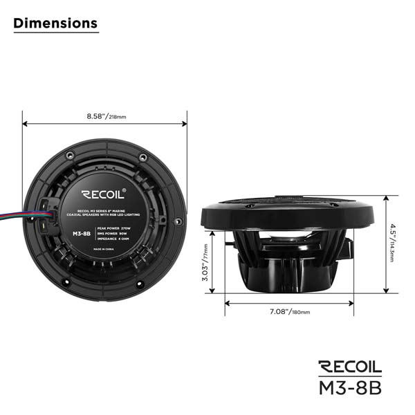Recoil Audio M3-8B Коаксиальная АС (Marine) - цена, описание и отзывы - фото