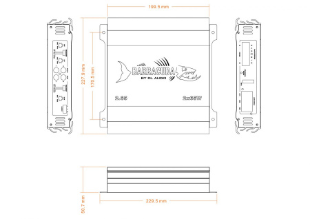 DL Audio Barracuda 2.65 2-канальный усилитель - цена, описание и отзывы - фото