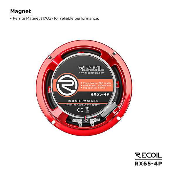 Recoil Audio RX65-4P Коаксиальная автомобильная акустика - цена, описание и отзывы - фото