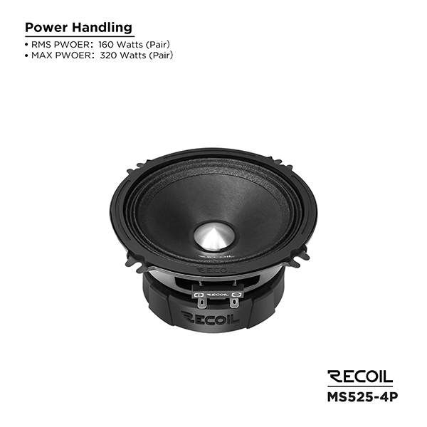 Recoil Audio MS525-4P Среднечастотник (среднечастотный динамик) - цена, описание и отзывы - фото