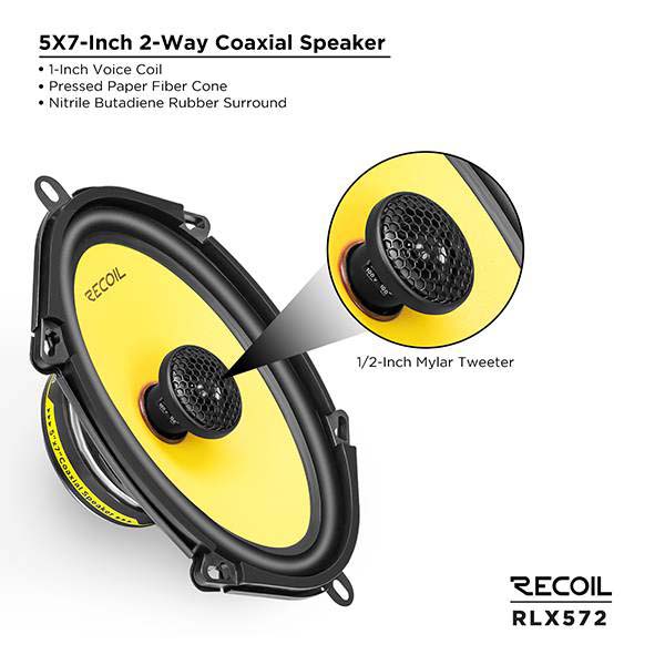 Recoil Audio RLX572 Коаксиальная автомобильная акустика - цена, описание и отзывы - фото