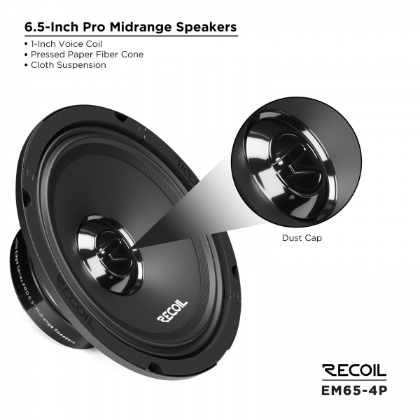 Recoil Audio RM65-4P Среднечастотник (среднечастотный динамик) - цена, описание и отзывы - фото