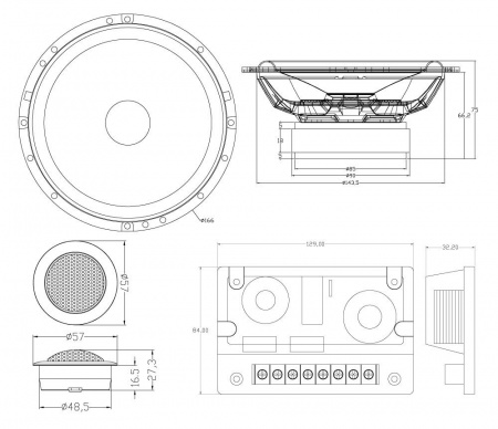 MTX Audio TX665S 2-х компонентная акустика - цена, описание и отзывы - фото