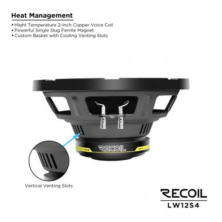 Recoil Audio LW12S4 Сабвуферный динамик - цена, описание и отзывы - фото
