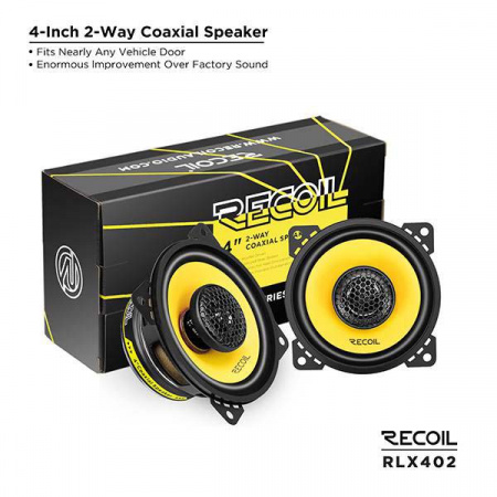 Recoil Audio RLX402 Коаксиальная автомобильная акустика - цена, описание и отзывы - фото