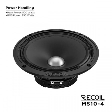 Recoil Audio MS10-4 Среднечастотник (среднечастотный динамик) - цена, описание и отзывы - фото