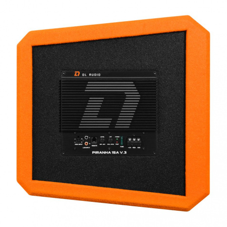 DL Audio Piranha 15A Orange V.3 Сабвуфер корпусной активный - цена, описание и отзывы - фото