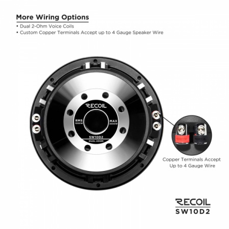 Recoil Audio SW10D2 Сабвуферный динамик - цена, описание и отзывы - фото