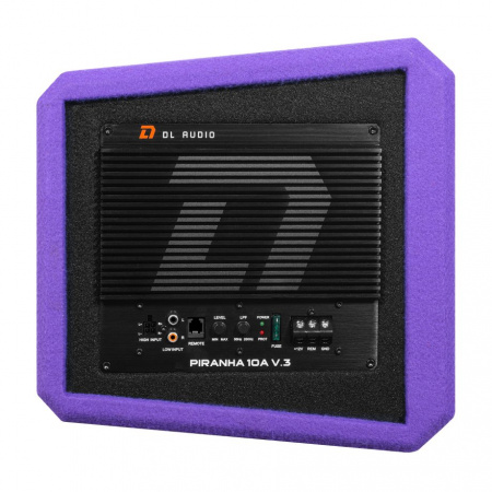 DL Audio Piranha 10A Purple V.3 Сабвуфер корпусной активный - цена, описание и отзывы - фото