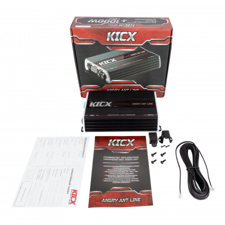 Kicx Angry Ant 1.1000 + RCA-05 1-канальный усилитель (Моноблок) - цена, описание и отзывы - фото