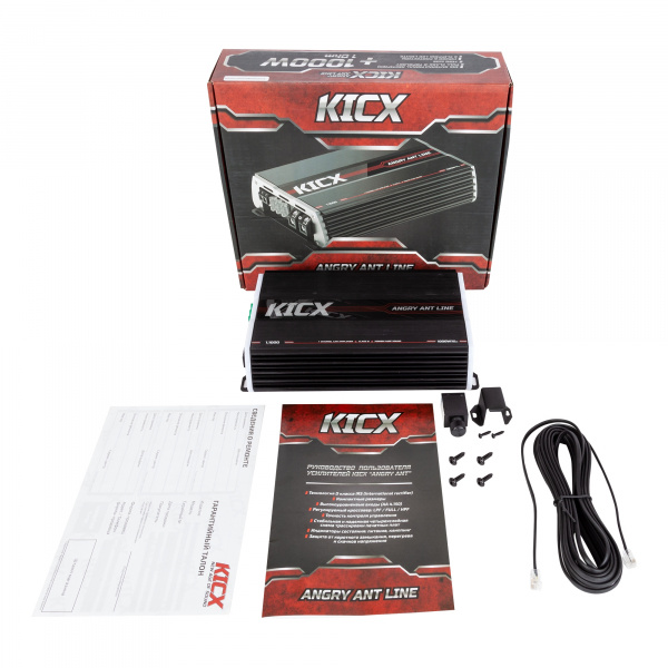 Kicx Angry Ant 1.1000 + RCA-05 1-канальный усилитель (Моноблок) - цена, описание и отзывы - фото