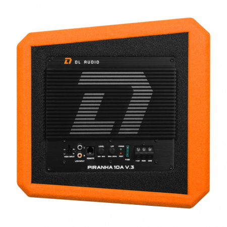 DL Audio Piranha 10A Orange V.3 Сабвуфер корпусной активный - цена, описание и отзывы - фото