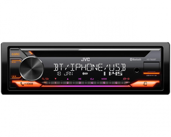 JVC KD-T922BT Магнитола (Головное устройство) - цена, описание и отзывы - фото