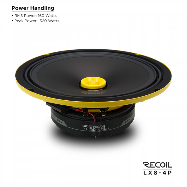Recoil Audio LX8-4P Коаксиальная автомобильная акустика - цена, описание и отзывы - фото
