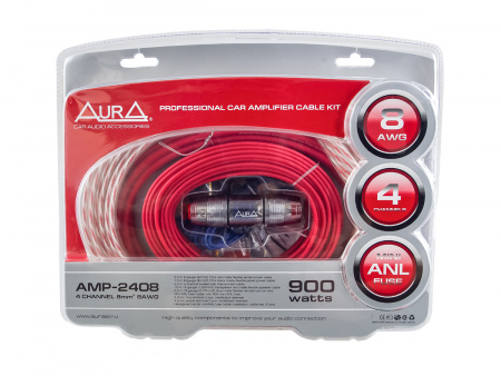AurA AMP-2408 Комплект проводов для установки усилителя - цена, описание и отзывы - фото