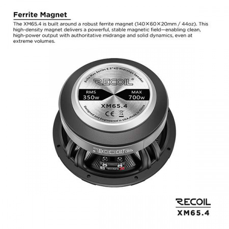 Recoil Audio XM65.4 Среднечастотник (среднечастотный динамик) - цена, описание и отзывы - фото
