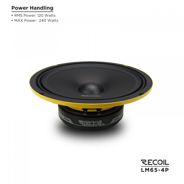 Recoil Audio LM65-4P Среднечастотник (среднечастотный динамик) - цена, описание и отзывы - фото