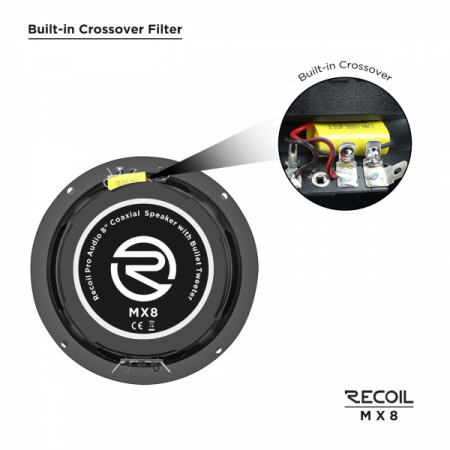 Recoil Audio MX8 Коаксиальная автомобильная акустика - цена, описание и отзывы - фото