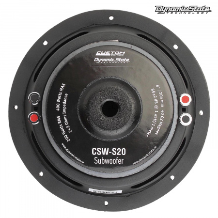 Dynamic State CUSTOM CSW-S20 Сабвуферный динамик - цена, описание и отзывы - фото