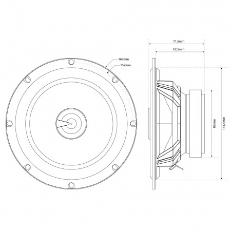 MTX Audio TX265C Коаксиальная автомобильная акустика - цена, описание и отзывы - фото