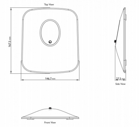KEF P1 DESK PAD SILVER Встраиваимая домашняя двухполосная акустическая система - цена, описание и отзывы - фото