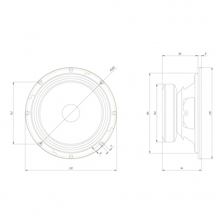Oris Electronics LS-8015 Среднечастотник (среднечастотный динамик) - цена, описание и отзывы - фото