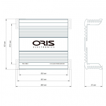 Oris Electronics PHA-1000.1 1-канальный усилитель (Моноблок) - цена, описание и отзывы - фото