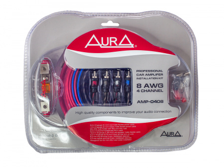 Aura AMP-0408 Комплект проводов для установки усилителя - цена, описание и отзывы - фото