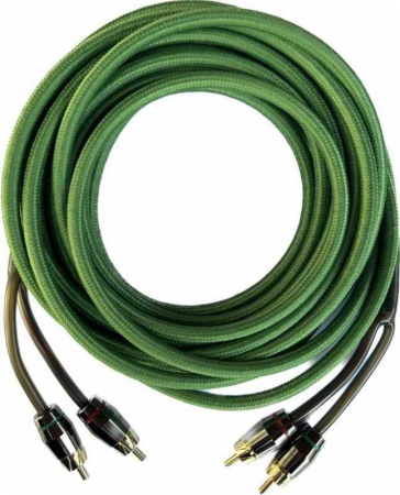 Turbo Bass 17FT RCA - Green Межблочный кабель - цена, описание и отзывы - фото