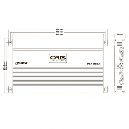 Oris Electronics PDA-200.4 4-канальный усилитель - цена, описание и отзывы - фото