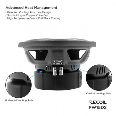 Recoil Audio PW15D2 Сабвуферный динамик - цена, описание и отзывы - фото