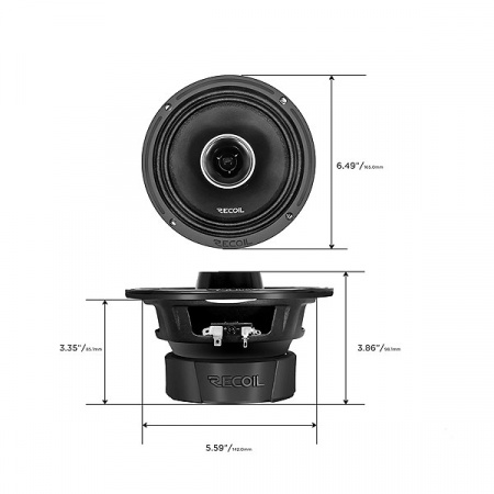 Recoil Audio MX65 Коаксиальная автомобильная акустика - цена, описание и отзывы - фото