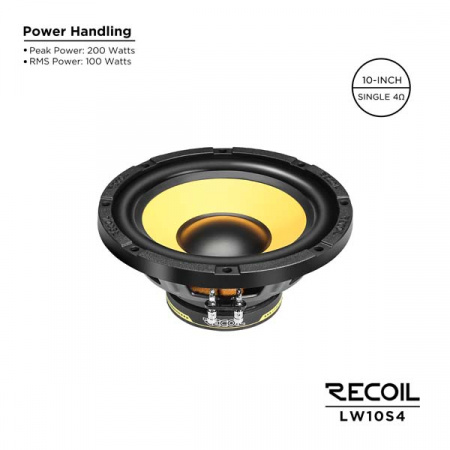 Recoil Audio LW10S4 Сабвуферный динамик - цена, описание и отзывы - фото