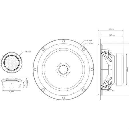 MTX Audio TX265S 2-х компонентная акустика - цена, описание и отзывы - фото