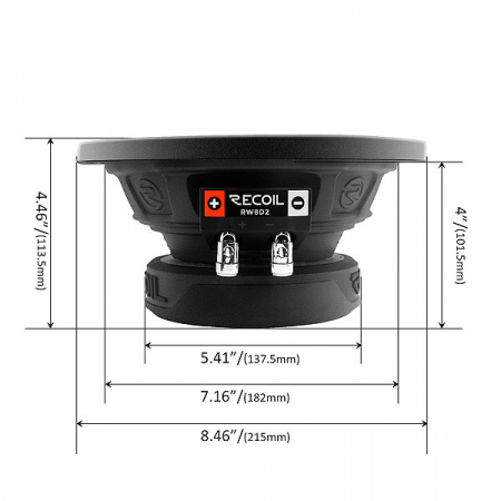 Recoil Audio RW8D4 Сабвуферный динамик - цена, описание и отзывы - фото