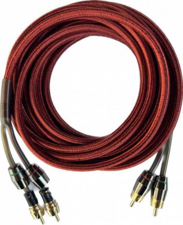 Turbo Bass 17FT RCA - Red Межблочный кабель - цена, описание и отзывы - фото