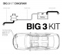 XS Power BIG3XS Комплект проводов для установки усилителя - цена, описание и отзывы - фото