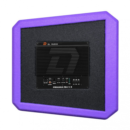 DL Audio Piranha 15A Purple V.3 Сабвуфер корпусной активный - цена, описание и отзывы - фото