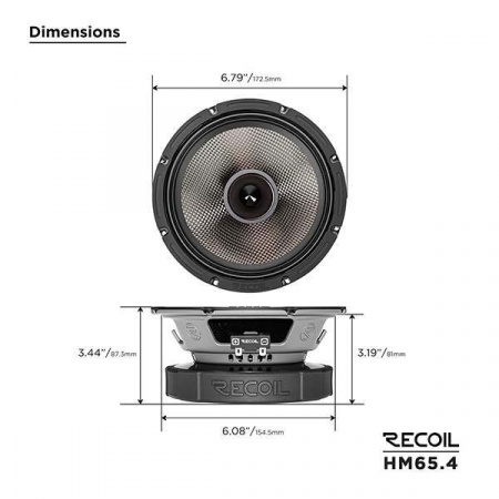 Recoil Audio HM65.4 Среднечастотник (среднечастотный динамик) - цена, описание и отзывы - фото